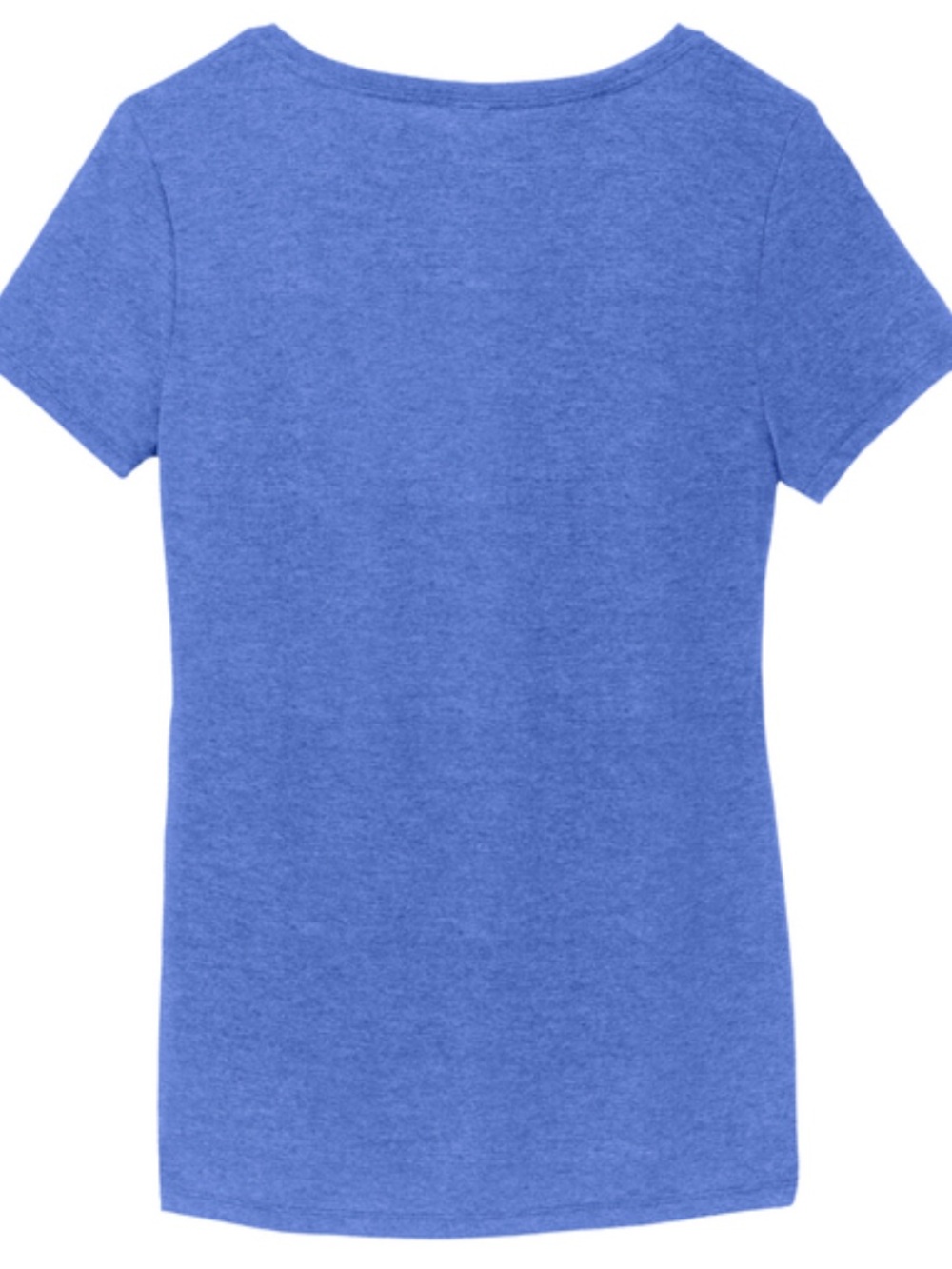 District Women’s V-Neck Short Sleeve Tee - Royal Blue - Picture 5 of 5